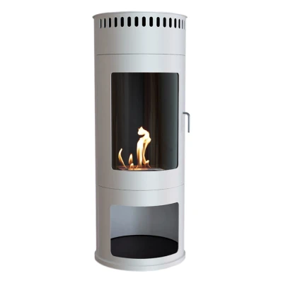 Washington White - Bioethanol Wood-burning Stove ScandiFlames Washington white - Freestanding biofireplace