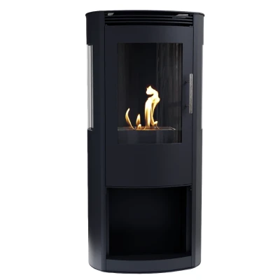 Lincoln Black Wood-burning Bioethanol Fireplace Lincoln Wood-burning Bioethanol Fireplace - Black