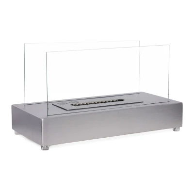 Lambeth Steel - Small Tabletop Bioethanol Fire Lambeth Steel - Small Tabletop Bioethanol Fire