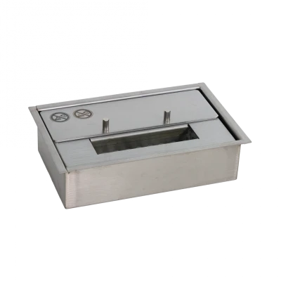 1 litre bioethanol burner in steel with a width of 24 cm