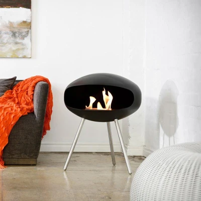 Free-standing Terra in black matte  Cocoon Terra in black