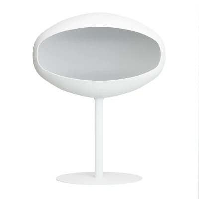 Cocoon Fires Pedestal Free-standing Bioethanol Fireplace in White - 2024 New Arrival Cocoon Fires Pedestal Free-standing Bioethanol Fireplace in White