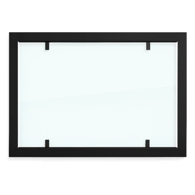 Outer frame for Foco 800 with full safety glass | Buy Foco Fires here Black steel outer frame with full glass for Foco 800 bio fireplaces.