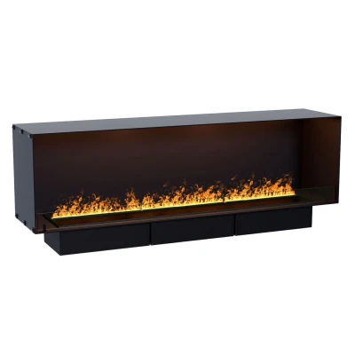 Foco Myst One 1800 – Hybrid fireplace with one open side and Opti-Myst technology