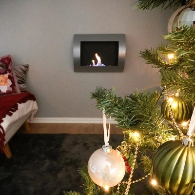 Ocean - Affordable bioethanol wall fireplace in steel Ocean - Bioethanol wall fireplace in steel with a length of 60 cm