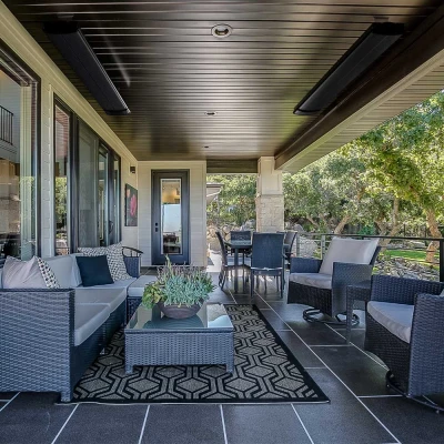 Heation Heatbar Pro 2400 infrared patio heater with remote control and wi-fi control