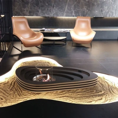 Modern bioethanol insert made in stainless stee