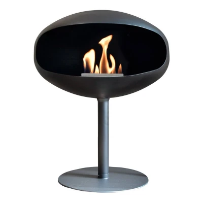 Cocoon Pedestal in black with black base Cocoon Pedestal in black with black base