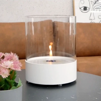 Southwark White - Round tabletop bioethanol fireplace Southwark White - Round tabletop bioethanol fireplace