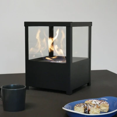 Square Table Biofireplace Square Table Biofireplace
