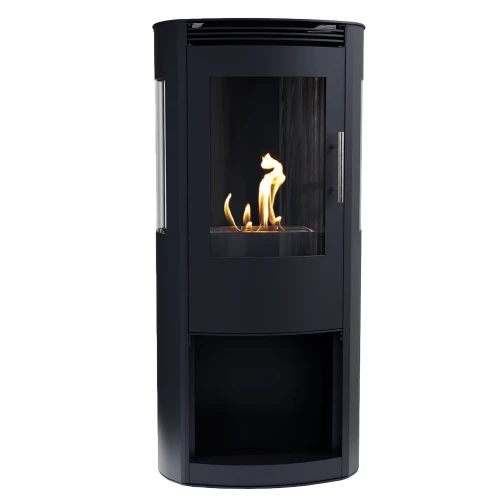 Lincoln Black Wood-burning Bioethanol Fireplace Lincoln Wood-burning Bioethanol Fireplace - Black