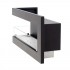 Left-facing corner fireplace for installation 85 cm