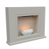 Fireplace stove in white