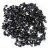 Black crystals decoration for gas fireplace