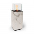 Planika Porto Daze and Laurent bioethanol fireplace with Dekton marble finish