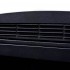 Black standing electric fireplace