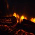 Black standing electric fireplace