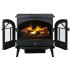 Water fireplace Stockbridge in black