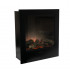 Black built-in electric fireplace without heating - width 60,5 cm