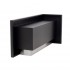 Left-facing corner fireplace for installation 85 cm
