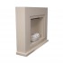 Fireplace stove in white