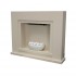 Fireplace stove in white