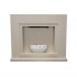 Fireplace stove in white