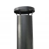 ScandiFlames Natura Garden Fireplace - Black Bioethanol Outdoor Heater with Glass Panels and Wheels