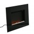 Wall mounted fireplace in black - cheap