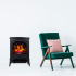 Hereford Traditional Electric Fireplace