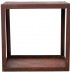 Wood Storage Box in Corten Steel - 50 cm