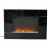 Wall mounted fireplace in black - cheap